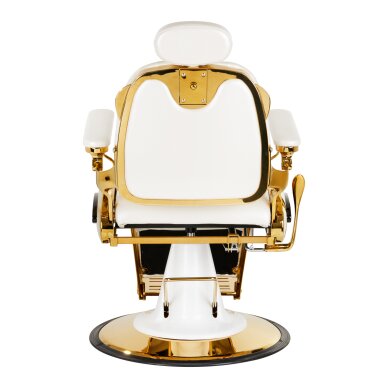 Friseurstuhl Barber Chair Gabbiano Francesco Gold White 2 Friseurstuhl Barber Chair Gabbiano Francesco Gold White 2