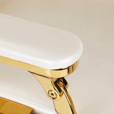 Friseurstuhl Barber Chair Gabbiano Francesco Gold White 9 Friseurstuhl Barber Chair Gabbiano Francesco Gold White 9