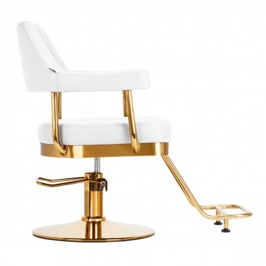 Friseurstuhl Gabbiano Professional Hairdressing Chair Granada Gold White 3