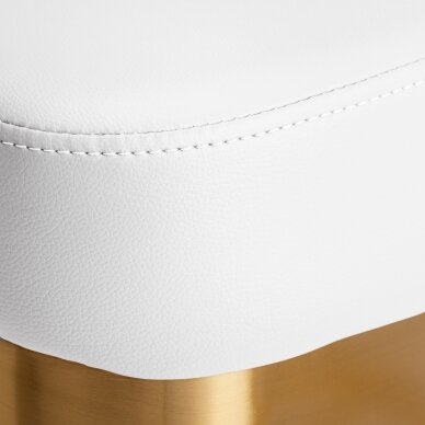 Frizieru krēsls Gabbiano Professional Hairdressing Chair Granada Gold White 6