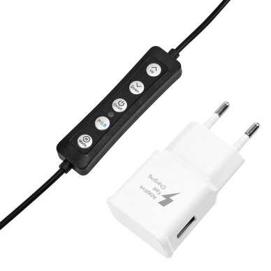 Kosmetoloģijas LED grima lampa ar statīvu GLOW RING RGB LIGHT 10" 10W 9 Kosmetoloģijas LED grima lampa ar statīvu GLOW RING RGB LIGHT 10" 10W 9