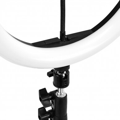 Косметологическая светодиодная лампа для макияжа с подставкой GLOW RING RGB LIGHT 10" 10W 11
