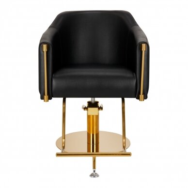Kampaamotuoli Gabbiano Professional Hairdressing Chair Burgos Gold Black 2