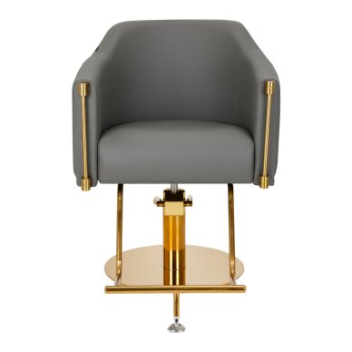 Frizieru krēsls Gabbiano Professional Hairdressing Chair Burgos Gold Grey 2