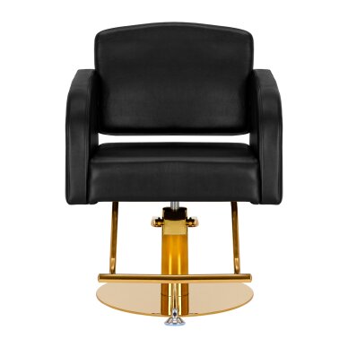 Kampaamotuoli Gabbiano Professional Hairdressing Chair Turin Gold Black 1
