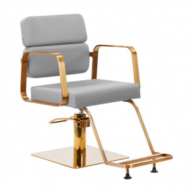Hairdressing chair GABBIANO HAIRDRESSING CHAIR PORTO ETERNITY GOLD GREY