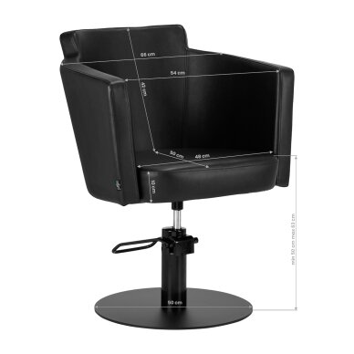 Frizieru krēsls Gabbiano Roma Black 7