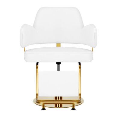 Hairdressing chair Gabbiano Professional Hairdressing Chair Linz Gold White 1
