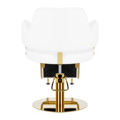 Hairdressing chair Gabbiano Professional Hairdressing Chair Linz Gold White 2