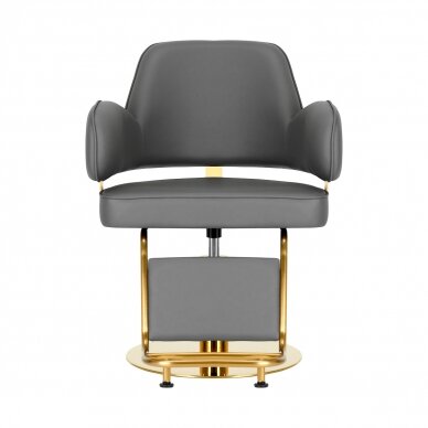 Kampaamotuoli Gabbiano Professional Hairdressing Chair Linz Gold Grey 1