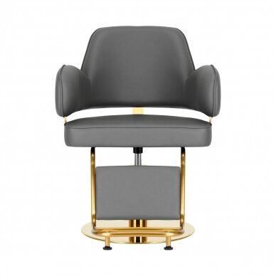 Kampaamotuoli Gabbiano Professional Hairdressing Chair Linz Gold Grey 1