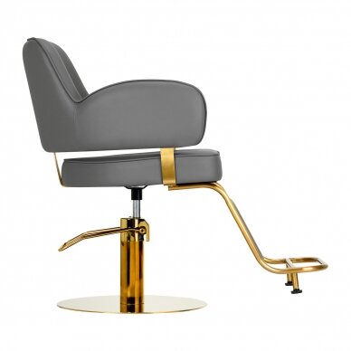 Hairdressing chair Gabbiano Professional Hairdressing Chair Linz Gold Grey 3