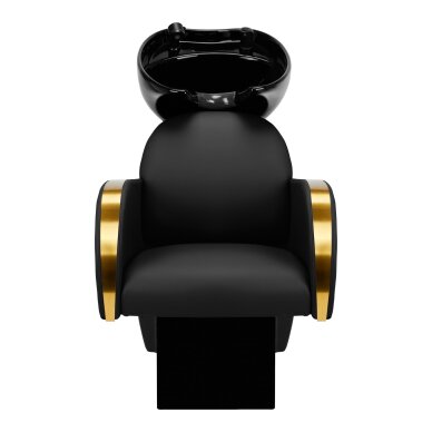 Friziera izlietne GABBIANO PROFESSIONAL HAIRWASHER MALAGA GOLD BLACK 1