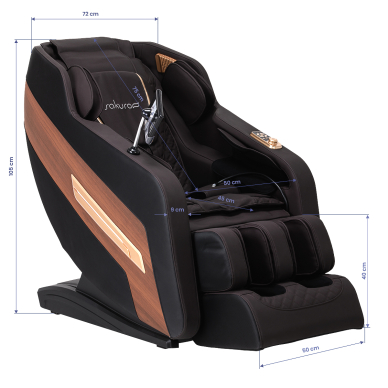 Fotel masujący Sakura 306A Classic Wood 16