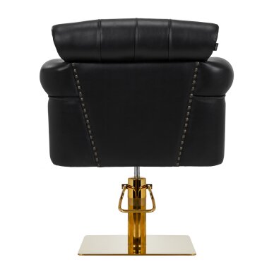 Hairdressing chair GABBIANO PROFESSIONAL HAIRDRESSING CHAIR BERLIN GOLD BLACK 3