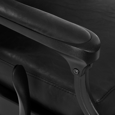 Fotel barberski Barber Chair Gabbiano President Black 5