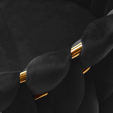 Armchair 4Rico QS-GW06G Velvet Black 7 Armchair 4Rico QS-GW06G Velvet Black 7