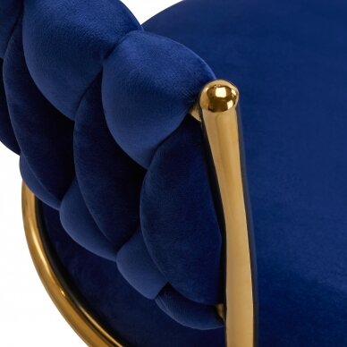 Biroja krēsls ar riteņiem 4Rico QS-GW01G Velvet Blue 4