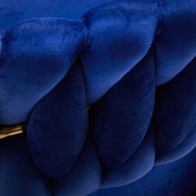 Biroja krēsls ar riteņiem 4Rico QS-GW01G Velvet Blue 6