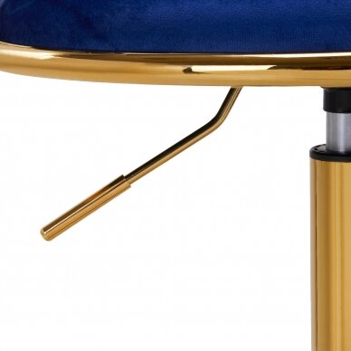 Biroja krēsls ar riteņiem 4Rico QS-GW01G Velvet Blue 7