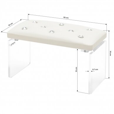 Manicure armrest Momo Diamond Ecru 3