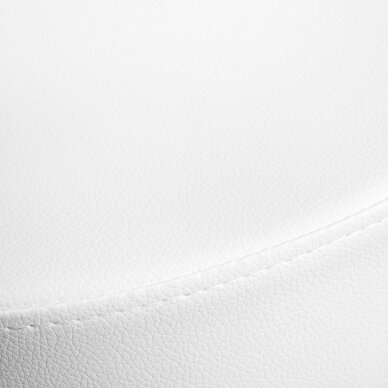 Kosmetoloģijas taburete BEAUTY BACKREST ROUND GOLD WHITE 4