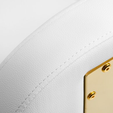 Табурет косметолога STOOL BEAUTY BACKREST ROUND GOLD WHITE 5 Табурет косметолога STOOL BEAUTY BACKREST ROUND GOLD WHITE 5