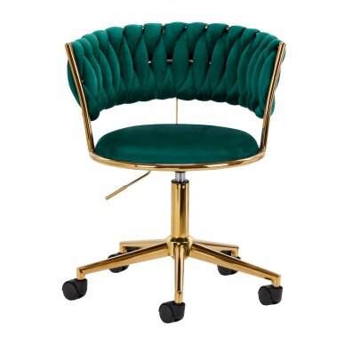 Офисный стул на колесиках 4Rico QS-GW01G Velvet Green 1