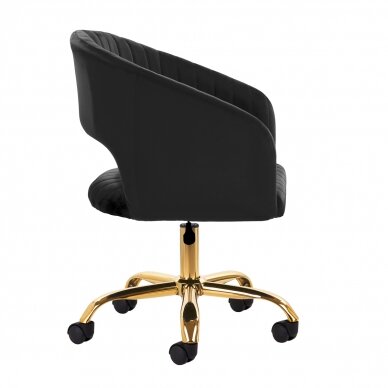 Office chair with wheels 4Rico QS-OF212G Velvet Black 2