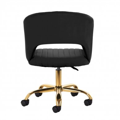 Office chair with wheels 4Rico QS-OF212G Velvet Black 3