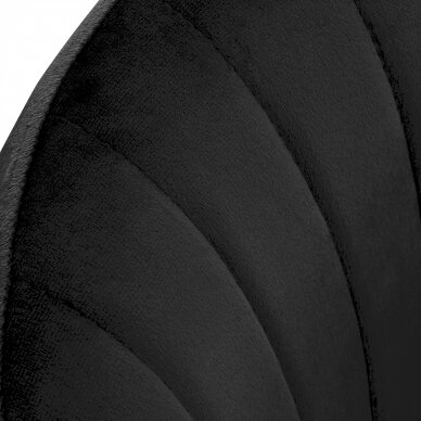 Office chair with wheels 4Rico QS-OF212G Velvet Black 6