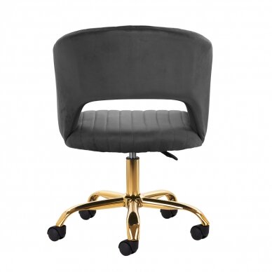 Biuro kėdė su ratukais 4Rico QS-OF212G Velvet Grey 3