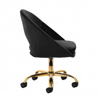 Офисный стул на колесиках 4Rico QS-MF18G Velvet Black 2