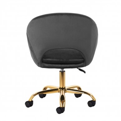 Biroja krēsls ar riteņiem 4Rico QS-MF18G Velvet Grey 3