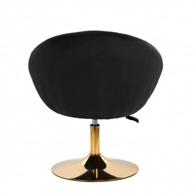 Вращающееся кресло 4Rico QS-BL12G Velvet Black 3