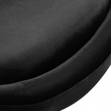 Swivel armchair 4Rico QS-BL12B Velvet Black 5
