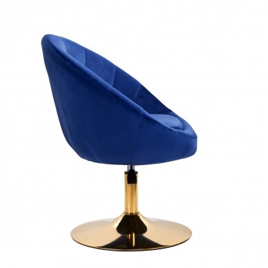 Drehsessel 4Rico QS-BL12G Velvet Blue 2