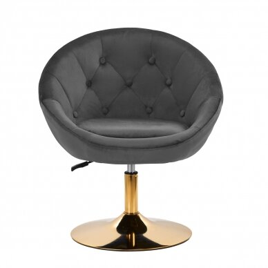 Grozāmais krēsls 4Rico QS-BL12G Velvet Grey 1