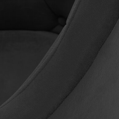 Вращающееся кресло 4Rico QS-BL14G Velvet Black 6 Вращающееся кресло 4Rico QS-BL14G Velvet Black 6