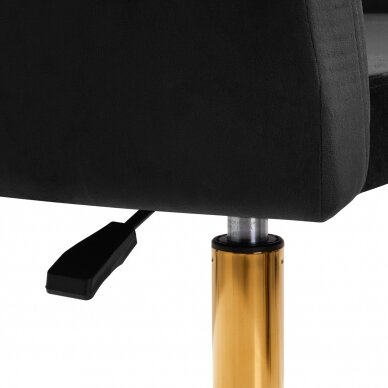 Grozāmais krēsls 4Rico QS-BL14G Velvet Black 7