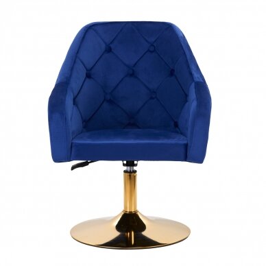 Fotel obrotowy 4Rico QS-BL14G Velvet Blue 1