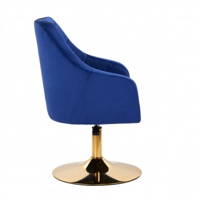 Fotel obrotowy 4Rico QS-BL14G Velvet Blue 2
