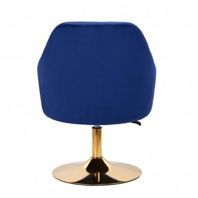 Fotel obrotowy 4Rico QS-BL14G Velvet Blue 3