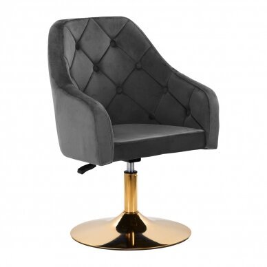 Вращающееся кресло 4Rico QS-BL14G Velvet Grey