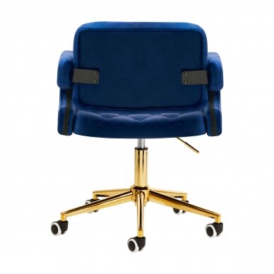 Biuro kėdė su ratukais 4Rico QS-OF213G Velvet Blue 2