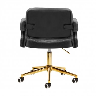 Krzesło biurowe na kółkach 4Rico QS-OF213G Velvet Grey 2