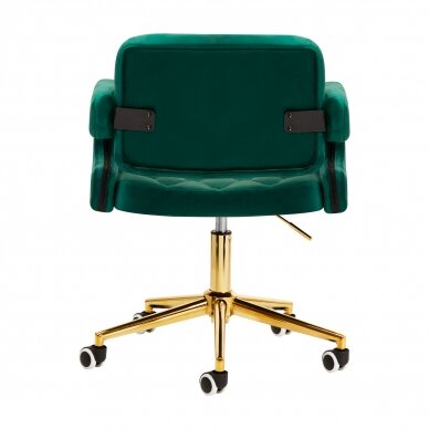 Office chair with wheels 4Rico QS-OF213G Velvet Green 2