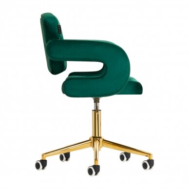 Office chair with wheels 4Rico QS-OF213G Velvet Green 3