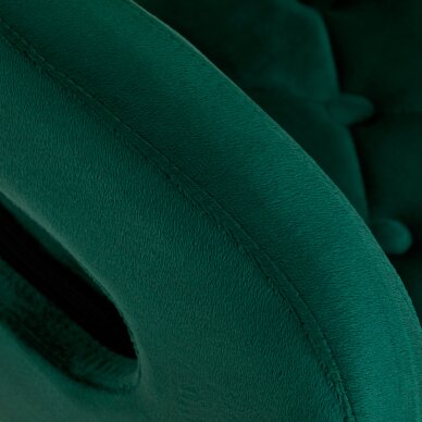 Biroja krēsls ar riteņiem 4Rico QS-OF213G Velvet Green 4 Biroja krēsls ar riteņiem 4Rico QS-OF213G Velvet Green 4