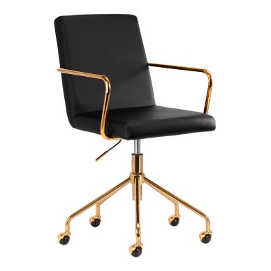 Bürostuhl mit Rollen QS-OF211G Gold Black Bürostuhl mit Rollen QS-OF211G Gold Black